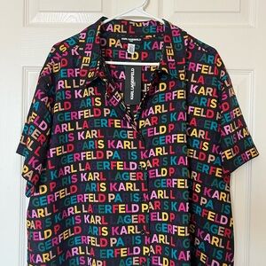 Karl Lagerfeld Colorful Blouse Vibrant Design